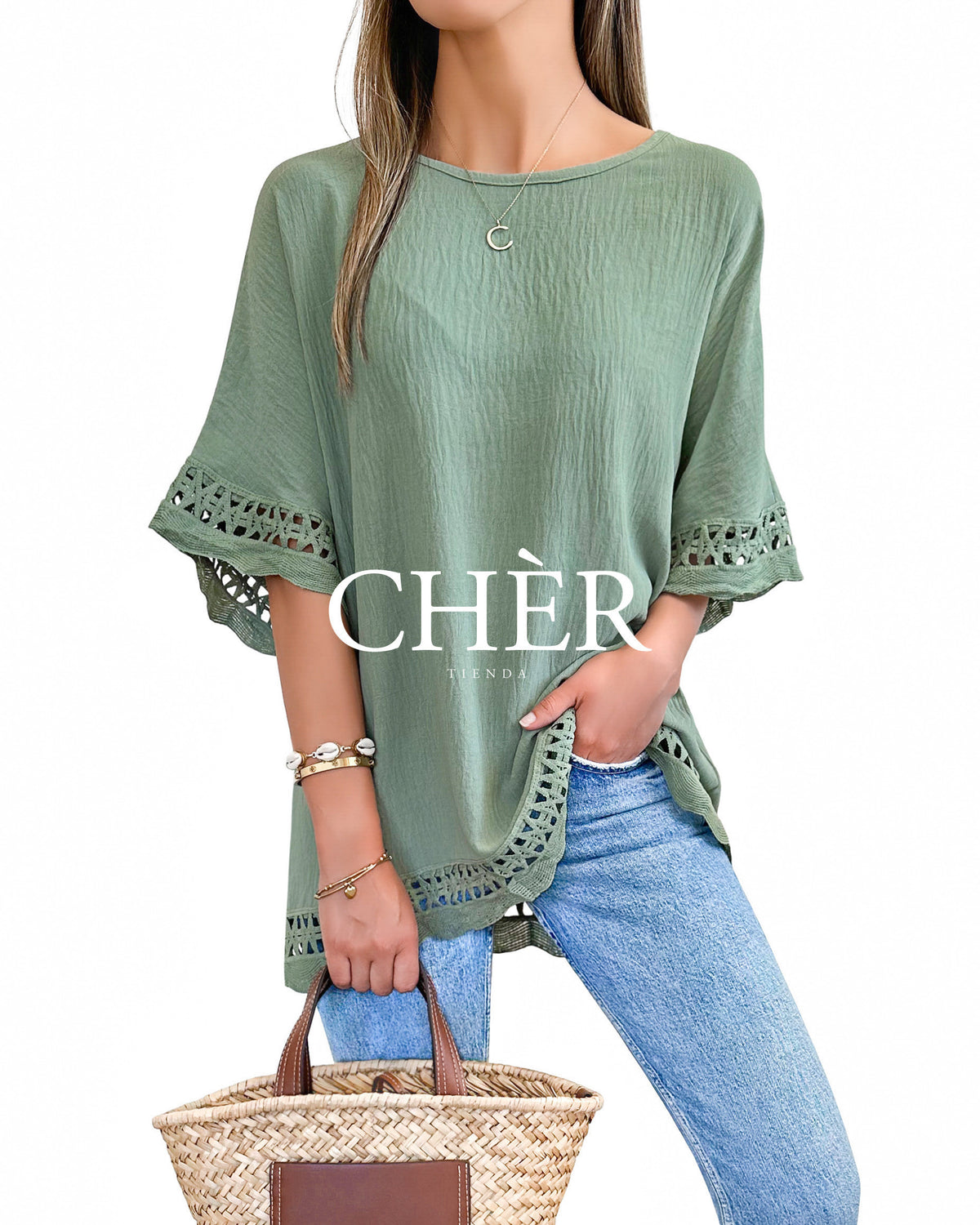 Blusa Véronique Verde Oliva