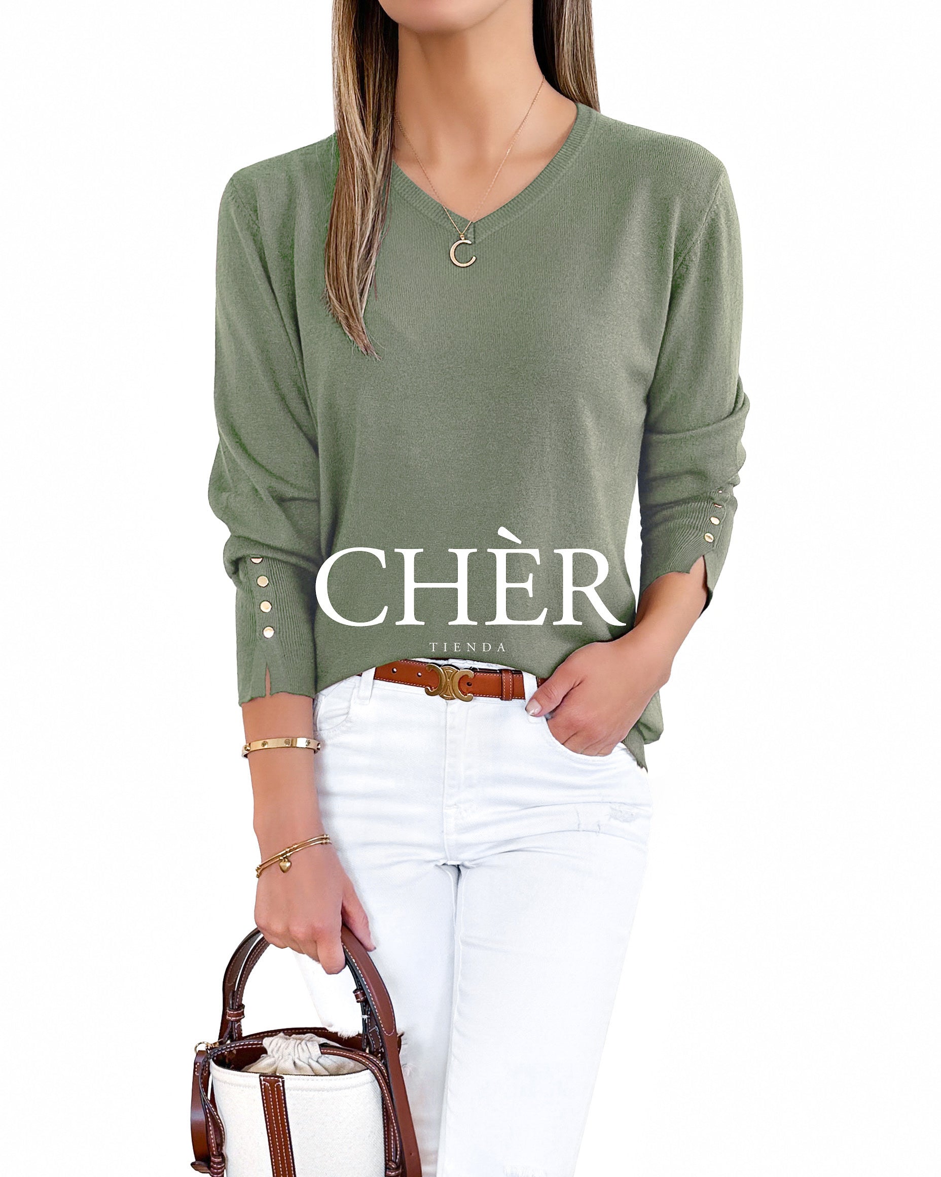 Sweater Anaïs Verde Oliva
