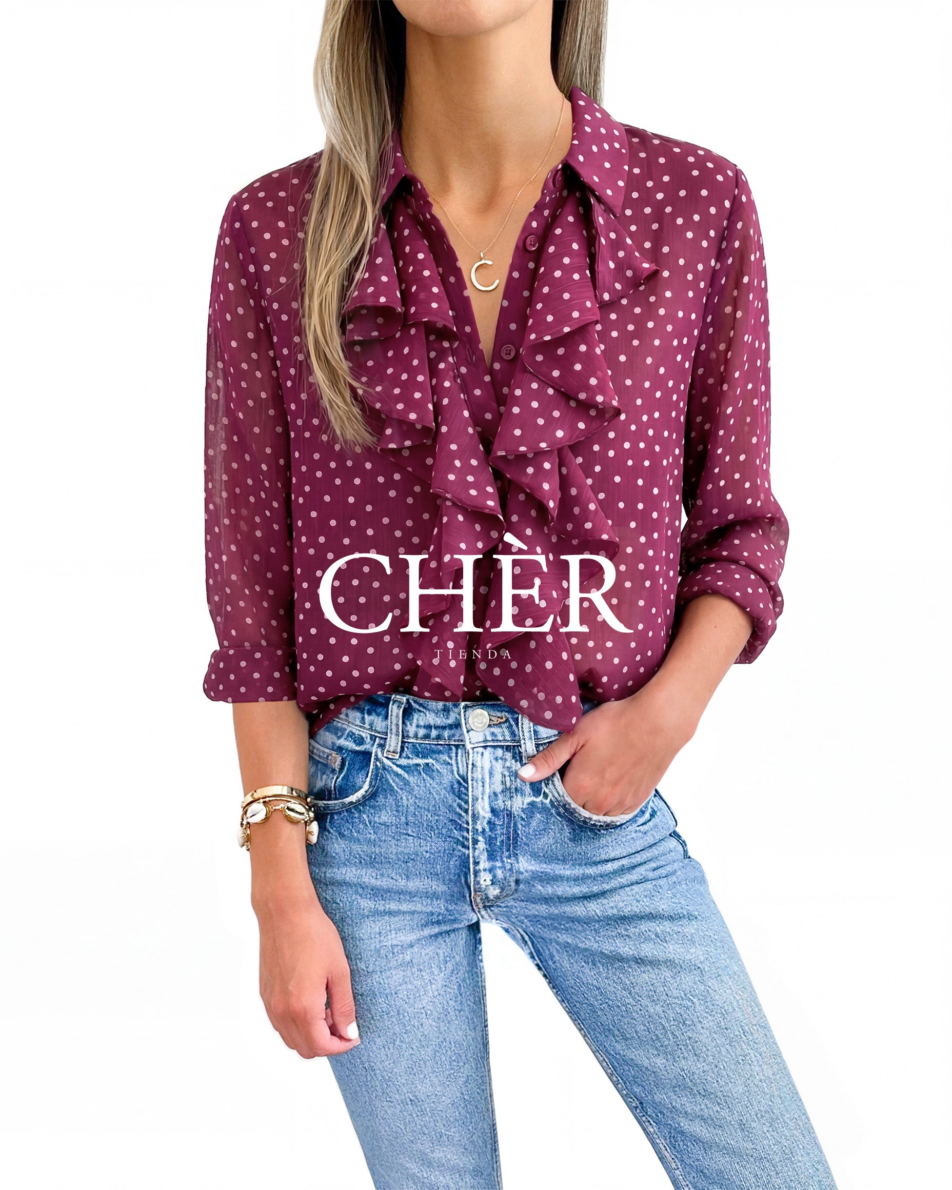 Blusa Lalie Guinda