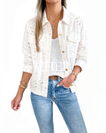 Chaqueta Lino Broderie Blanco