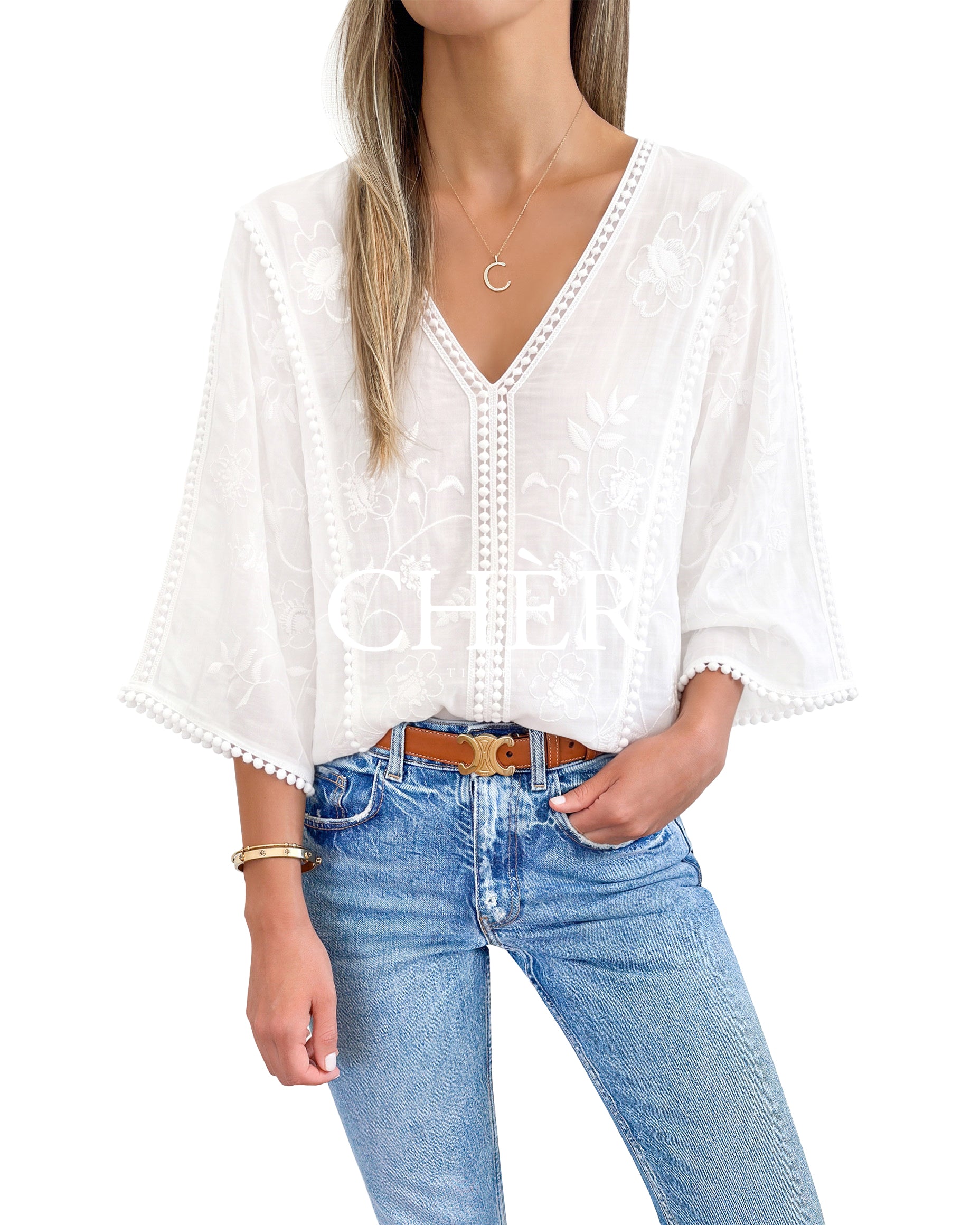 Blusa Natassia Blanco