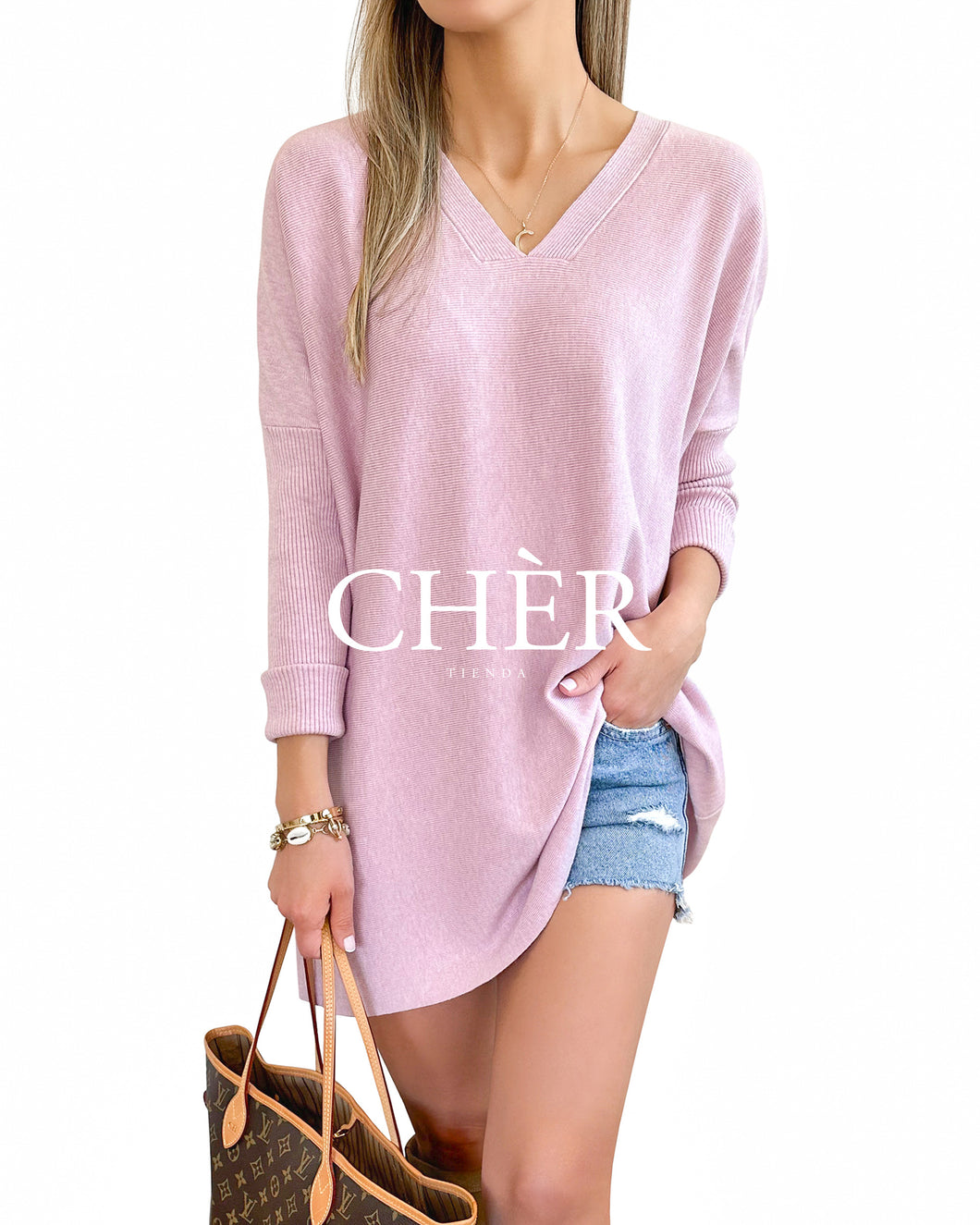 Sweater Clara Palo Rosa