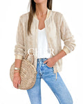 Chaqueta Bomber Dorada