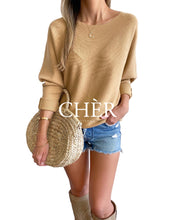 Cargar imagen en el visor de la galería, Sweater Laure Camel
