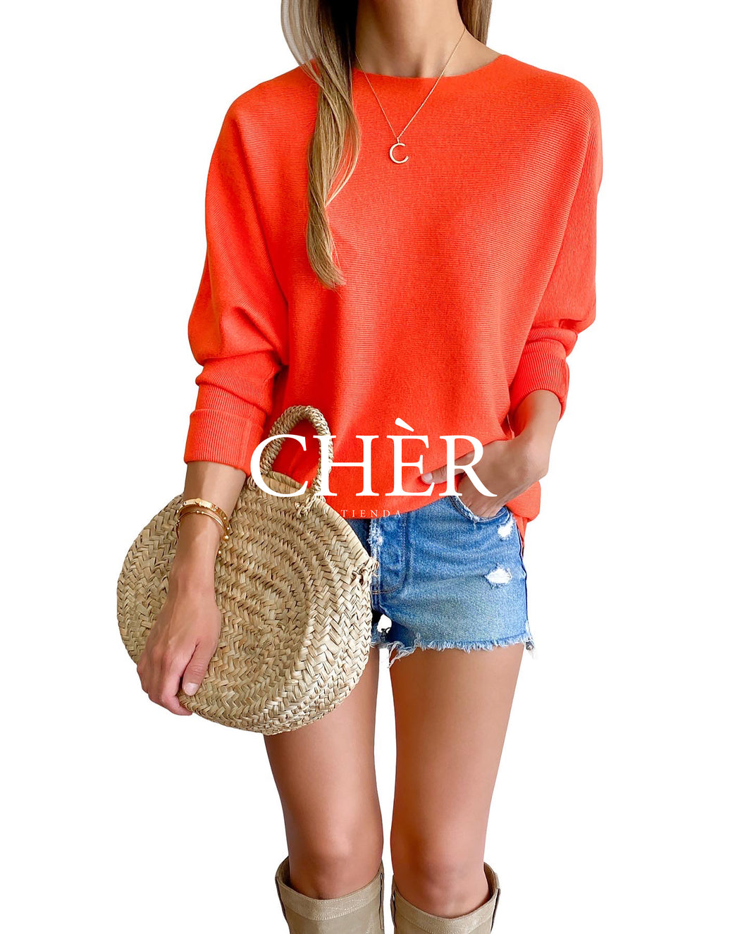 Sweater Laure Naranja