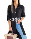 Camisero Lino Laurent Negro