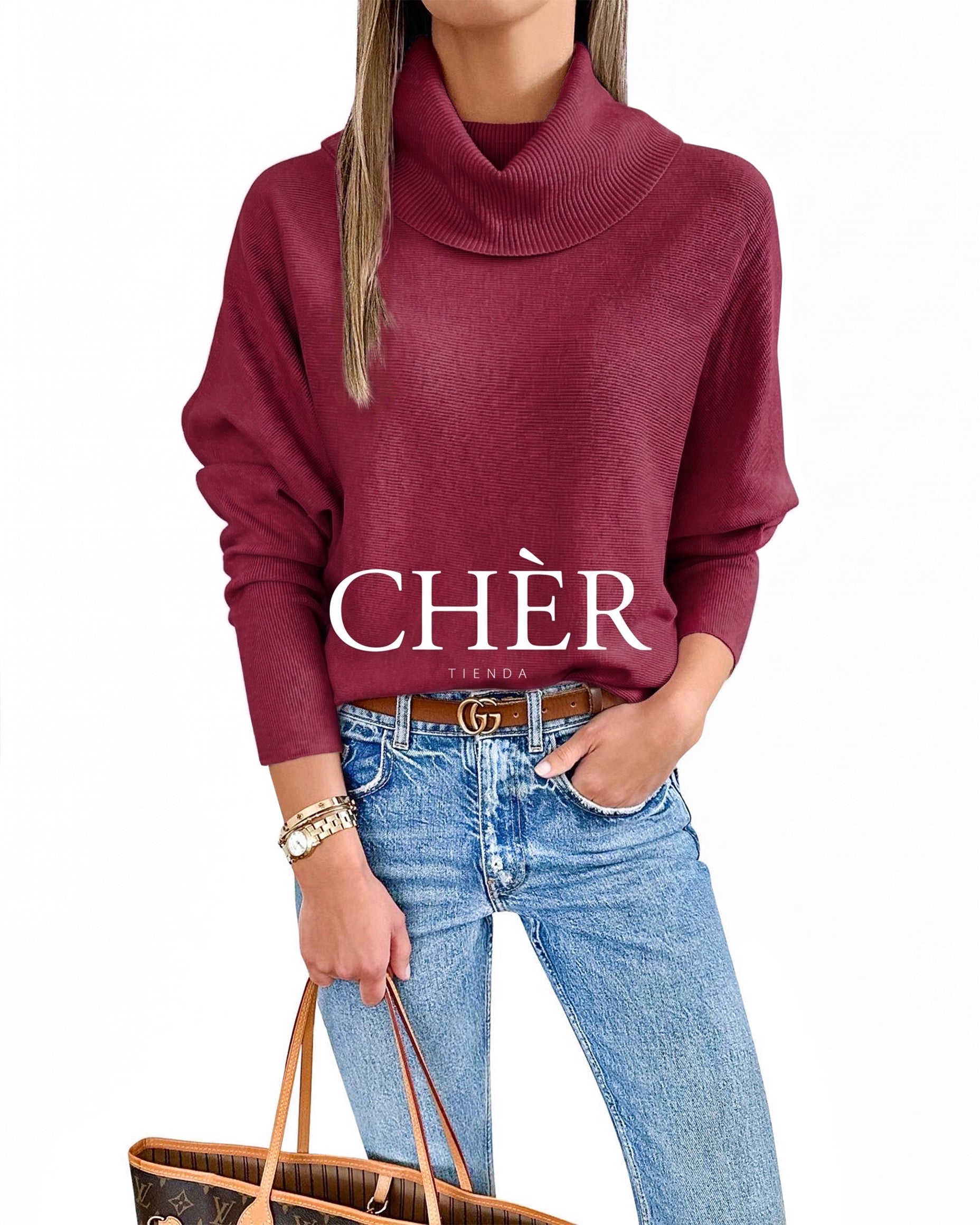 Sweater Lauretta Burdeos