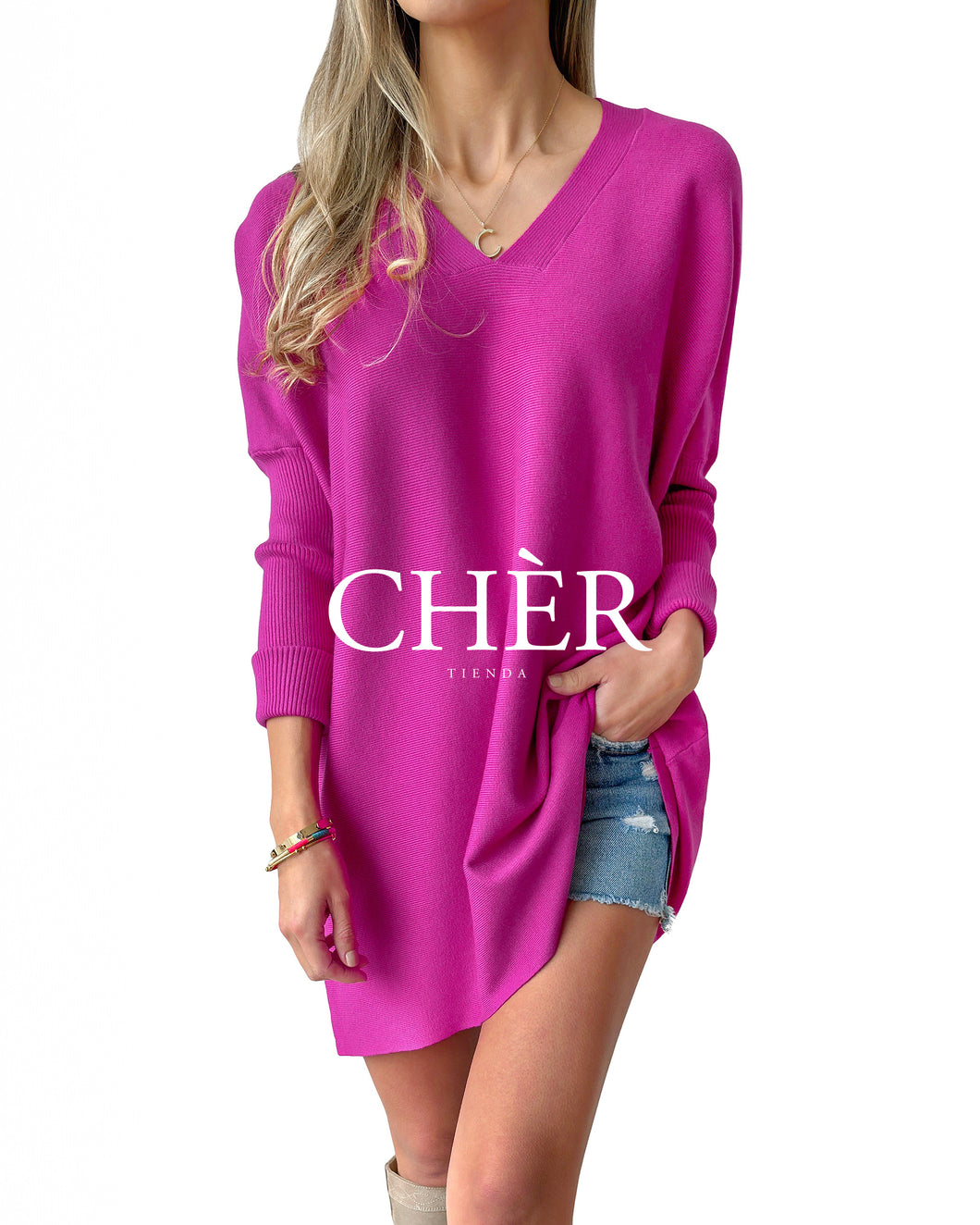 Sweater Clara Fucsia