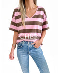 Polera Renata Rosado / Chocolate