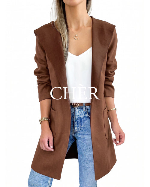 Abrigo Suede Chocolate