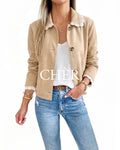 Chaqueta Suede Fabienne Beige